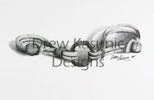 Braided Forever is a shaded and hand-drawn with pencil by Drew Kasunic.