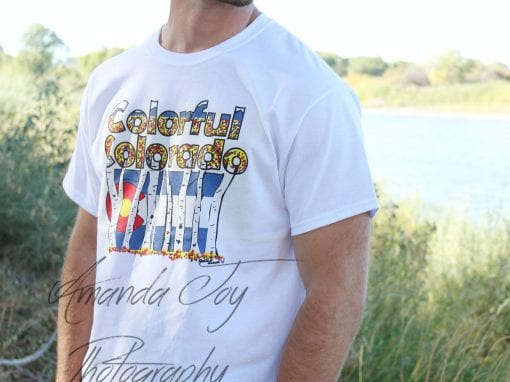 Colorado Colors Hand Drawn T shirt design